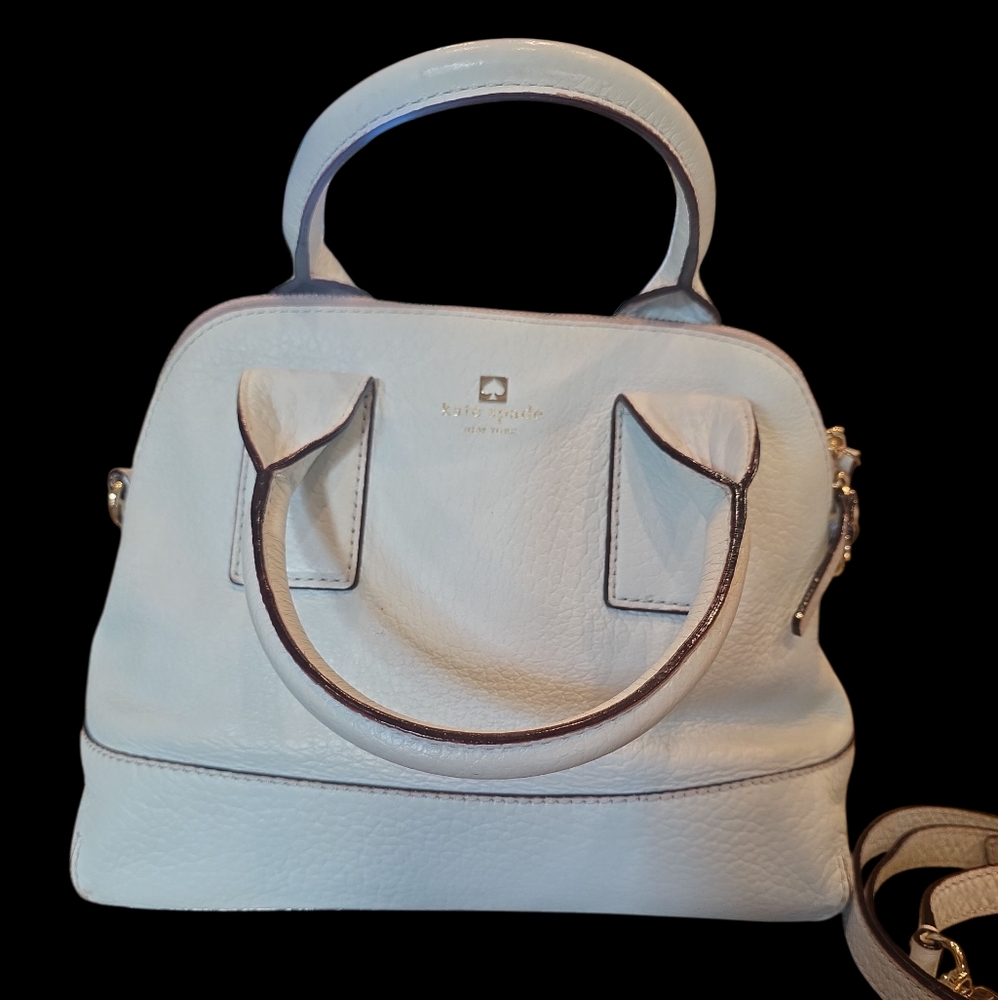 Kate Spade Baby Blue Satchel With Crossbody Strap